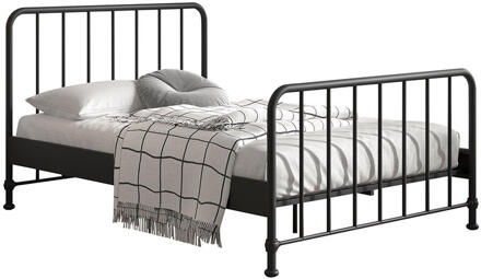 Vipack Leen Bakker - Vipack Bed Bronxx - 140x200 Cm - Metaal - Zwart