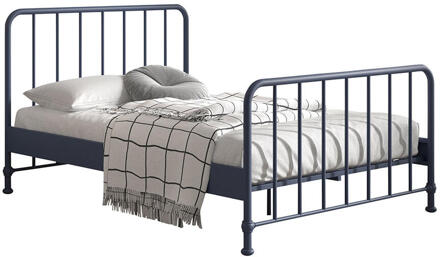 Vipack Leen Bakker - Vipack Bed Bronxx - Denim - 140x200 Cm - Metaal - Blauw