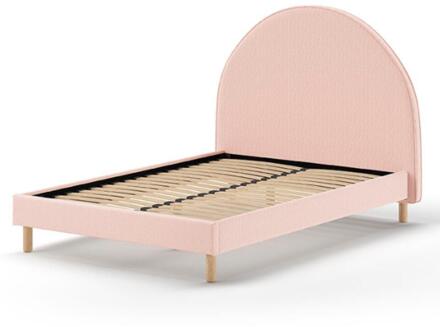 Vipack Leen Bakker - Vipack Bed Moon - 140x200 Cm - Stof - Roze
