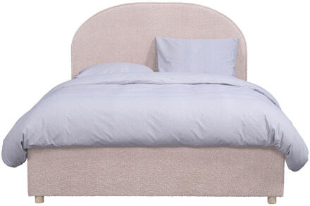 Vipack Leen Bakker - Vipack Bed Moon Met Opbergruimte - 140x200 Cm - Stof - Roze