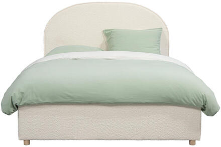 Vipack Leen Bakker - Vipack Bed Moon Met Opbergruimte - 140x200 Cm - Stof - Wit