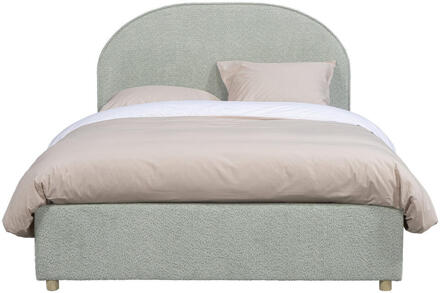 Vipack Leen Bakker - Vipack Bed Moon Met Opbergruimte - Mint - 140x200 Cm - Stof - Groen
