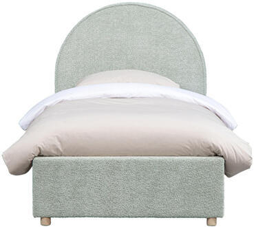 Vipack Leen Bakker - Vipack Bed Moon Met Opbergruimte - Mint - 90x200 Cm - Stof - Groen