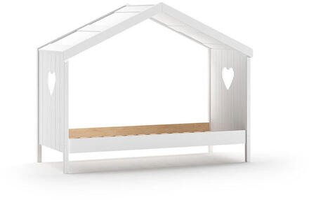 Vipack Leen Bakker - Vipack Huisbed Amori Zonder Achterwand - 90x200 Cm - Grenenhout - Wit