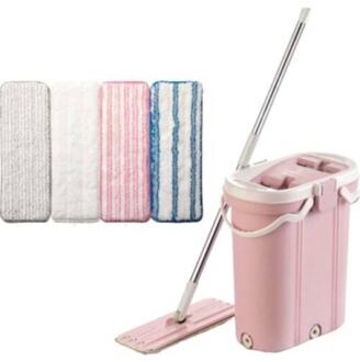 Vipset Premium Tablet Mop Cleaning Set 14 L + 4 Pcs Replacement Cloth Set (wall-glass-bathroom-Place