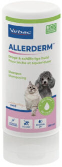 Virbac Allerderm shampoo droge & schilferige huid voor hond en kat 250 ml