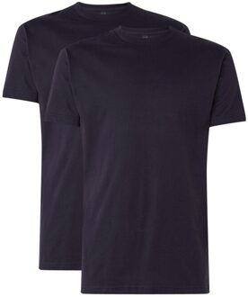 Virginia Zwart Ronde Hals Heren T-shirt 2-Pack - M