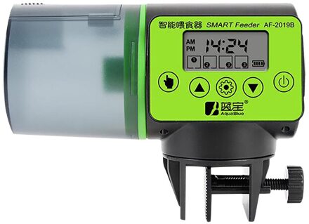 Vis Aquarium Feeder Automatische Vijver Koi Fish Feeder Met Bevestiging Lijm Timer Auto Doseer Feed Digitale Timer Dierbenodigdheden