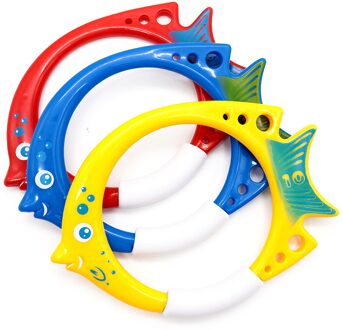 Vis Cirkel Speelgoed Zwembad Water Zwemmen Praktijk Tool Duiken Cirkel Grijper Speelgoed Vis Vormige Zomer Outdoor Ouder-kind game