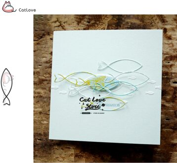 Vis Dier Metalen Stansmessen Stencils Voor DIY Scrapbooking Papier Kaart Decoratieve Craft Sterft Embossing Die Cuts