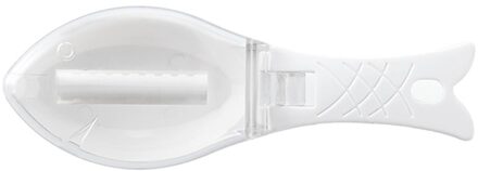 Vis Huid Borstel Schrapen Dunschiller Quick Cleaning Fish Skin Keuken Koken Gadget Schrapen Borstel Vissen Tool Accessoires wit