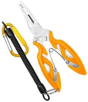 Vis Tang Gevlochten Multi Tool Schaar Opener Tackle Controle Remover Lokken Aas Cutter Vliegen Lijn Draad Visser Split Ring 9YE