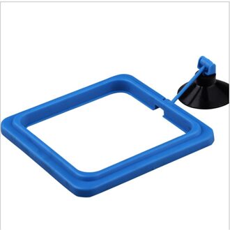 Vis Voeden Ring Vis Veilig Drijvende Voedsel Feeder Cirkel Station Drijvende Voedsel Water Plant Drijfvermogen Cirkel Voeden Ring Aquarium blauw plein