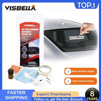 Visbella Auto Achterruit Defogger Reparatie Kits Reparatie De Mist Lijn Van Auto Achterruit Glas Fix Gebroken Defogger grid Lijnen