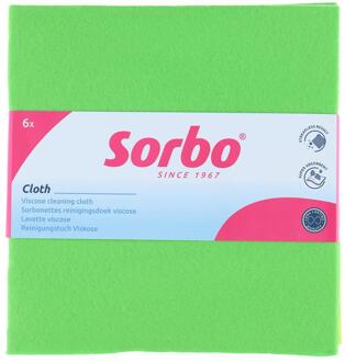 Viscosedoeken gekleurd 38x40cm Groen