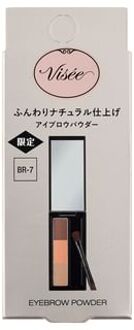 Visee Fragrance Free Eyebrow Powder BR-7 White Orange Brown