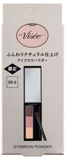 Visee Fragrance Free Eyebrow Powder BR-8 White Pink Brown
