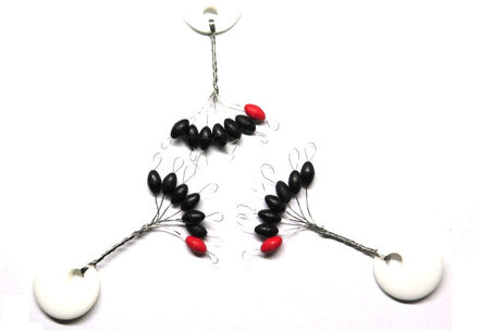 Visgerei 100 Zakken Olivary Rubber Float Stopt Ruimte Bonen Ovale Stopper Connector Lijn Boeien Vis Bobber Float Tool gemengd