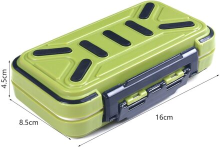 Visgerei Doos Waterdichte Draagbare Vissen Lokken Dozen Bait Storage Case Containers Voor Lokken Haken Oorbellen Ketting groen