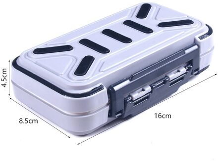 Visgerei Doos Waterdichte Draagbare Vissen Lokken Dozen Bait Storage Case Containers Voor Lokken Haken Oorbellen Ketting licht grijs