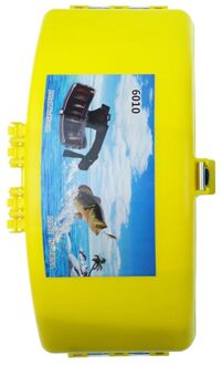 Visgerei Organizer Vissen Draagbare Plastic Aas Lokken Haak Taille Box Case Compressie Weerstand Outdoor Vissen geel