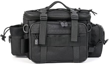 Visgerei Zak Outdoor Sport Enkele Schoudertas Multifunctionele Crossbody Tas Taille Verpakking Vissen Lokt Tackle Gear Tassen zwart