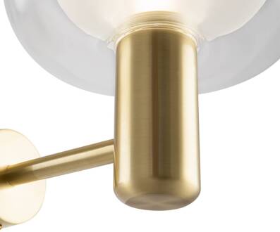 Vision wandlamp, goud, 1-lamp goud, transparant