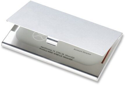 Visitekaarthouder alu