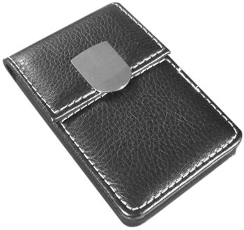Visitekaartje Credit Card Houder Card Case Met Magnetische Gesp-Zwart