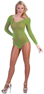 Visnet Bodysuit Neon Groen