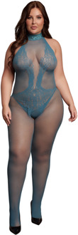 Visnet en Kant Bodystocking - Koninginneformaat