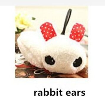 Visnxgi Vrouwen Gilrs Zwart Wit Kleine Panda Pad Pluizige Oor Warmer Oorbeschermers Winter Leuke Panda Ear Muff warmer E008 konijn ears