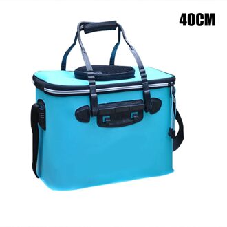 Vissen Emmer Box Vouwen Opslag Container Carrier Grote Capaciteit Met Handvat Voor Outdoor SAL99 Blauw / Bundle1