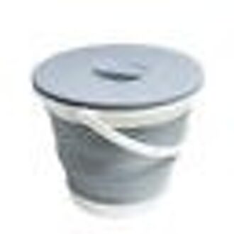 Vissen Emmer Opvouwbare Inklapbare Vat Vissen Camping Picknick Wastafel licht grijs