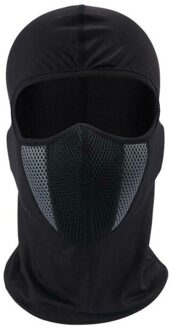 Vissen Gezichtsmasker 1Pc Outdoor Camping Winddicht Hoed Cover Katoen Mesh Ski grijs