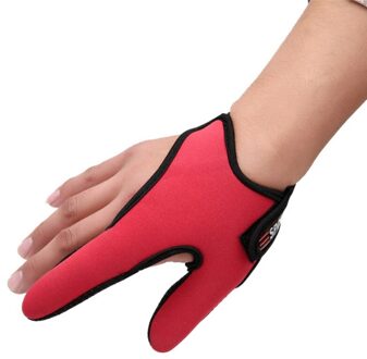 Vissen Handschoenen 2 Vingers Wearable Anti-Slip Handschoenen Vissen Finger Protector Fishing Tool Accessoires Outdoor Ademende Handschoenen groen