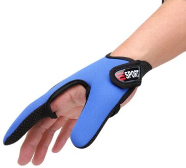 Vissen Handschoenen 2 Vingers Wearable Anti-Slip Handschoenen Vissen Finger Protector Fishing Tool Accessoires Outdoor Ademende Handschoenen zwart