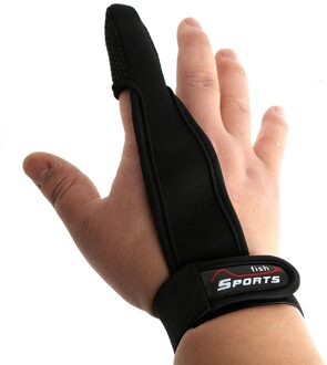 Vissen Handschoenen Een Enkele Vinger Protector Antislip Gereedschap Accessoires Voor Outdoor YA88 zwart