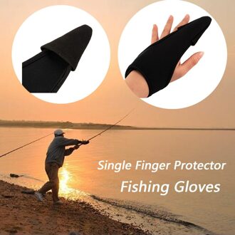 Vissen Handschoenen Hand Beschermen Slijtvaste Enkele Finger Protector Fishing Handschoenen Vinger Protector # D