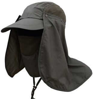 Vissen Hoed Uv Bescherming Zonnehoed Folding Verwisselbare Zomer Mannen Vrouwen Zon Cap Voor Wandelen Strand DO2 leger groen