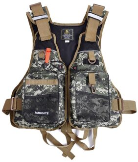 Vissen Levensreddende Vest Multi Zakken Verstelbare Afneembare Schuim Vest Jasje Jungle Game Cs Battle Levensreddende Kleding 1