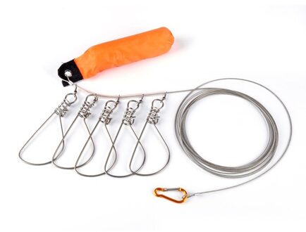 Vissen Lock Gesp Rvs Live Riem Float Vissen Stringer Visgerei Voor Accessoires 5 Snap Rvs Touwen