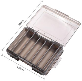 Vissen Lokken Box Draagbare Dubbelzijdig Kunstmatige Aas Case Organizer Lokken Visgerei Vissen Apparatuur Accessoires S-geel