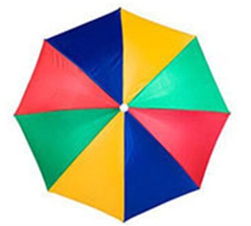 Vissen Paraplu Hoed Zonnebrandcrème Hoed Hoofd Gemonteerde Overhead Vissen Thee Landbouw Paraplu Uv-bescherming Paraplu Hoed watermelonmulticolor