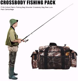 Vissen Tas Oxford Stof Reel Lokken Storage Pack Outdoor Pole Pakket Visgerei Schoudertas Crossbody Tas