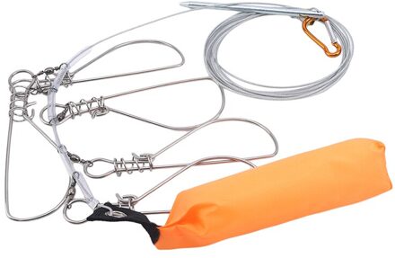Vissen Touwen 5M Vissen Lock Gesp Rvs Live Riem Float Vis Stringer Vissen Accessoires True kleur