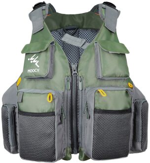 Vissen Vest Met Afneembare Kussen Multi Pocket Vistuig Outdoor Rugzak Ademend-Jas Verstelbare Vissen Vest