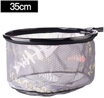 Vissen Vouwen Netto Titanium Legering Brail Hoofd Ronde Kleine Mesh Vissen Hand Schepnet Vissen Accessoires Gear X247G 35cm