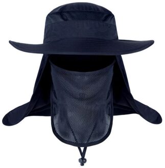 Vissen Wandelen Brede Rand Hoed Outdoor Sport Uv Zon Bescherming Hals Gezicht Flap Cap -DB
