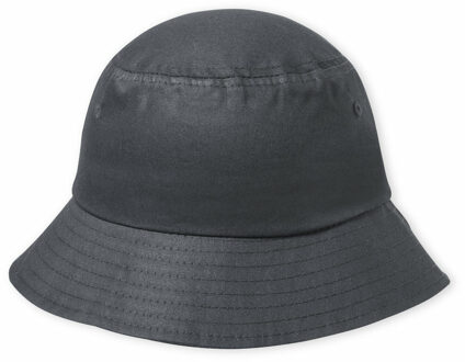 Vissershoedje/zonnehoed - grijs - katoen - zonnebescherming voor volwassenen